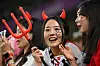 A Korean fan ahead of the Asian Cup quarterfinal between Australia and Korea at Al-Janoub Stadium in Doha. [AFP/YONHAP]