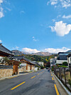Eunpyeong Hanok Village in Eunpyeong District, northern Seoul, offers a panoramic view of Mount Bukhan from anywhere in the area. [KIM DONG-EUN]