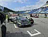 Lamborghini Huracan Super Trofeo EVO2 vechicles displayed at Inje Speedium in Inje, Gangwon on Saturday ahead of Lamborghini Super Trofeo Asia race of the day. [PAIK JI-HWAN]