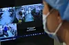 A medical professional looks over screens showing a plastic surgery procedure at a hospital in Suwon, Gyeonggi, on Sept. 25, 2023. [NEWS1]