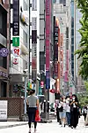 Signs for hospitals performing plastic surgery are seen on a street in Gangnam District, southern Seoul, on May 14, 2020. Gangnam is known as the mecca for plastic surgery hospitals in Seoul. [NEWS1]