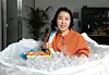 Wang Jong-mi, the CEO of Pleats Mama, produces pleated fabric bags using recycled plastic bottles. About 16 bottles are needed to make a single bag. [KIM SANG-SEON]