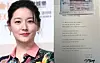 Actor Lee Young-ae's letter and check to the Ukrainian Ambassador to Korea [ILGAN SPORTS]
