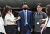Yun Young-ho, the former head of the Unification Church’s global headquarters, appears at the Seoul Central District Court in Seocho District, southern Seoul, on July 30 for a pretrial detention hearing. [NEWS1]