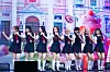 Girl group UNIS performs lead track “SWICY” during a showcase on April 15 at Yes24 Live Hall in eastern Seoul for the release of its second EP, ″Swicy.” [DANIELA GONZALEZ PEREZ]