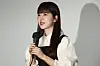 Actor Park Hye-su attends a discussion session on Oct. 9 for her film 'The Dream Songs,' which took place at the Korean Film building in Busan’s Haeundae District as part of the Busan International Film Festival. [YONHAP]