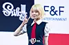UNIS's Kotoko poses for photos during a showcase on April 15 at Yes24 Live Hall in eastern Seoul for the release of its second EP, ″Swicy.” [DANIELA GONZALEZ PEREZ]