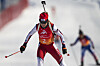 Ekaterina Avvakumova competes during the biathlon women's 7.5-kilometer sprint race at the Asian Winter Games in Yabuli, China on Feb. 11. [XINHUA/YONHAP]
