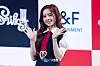 UNIS's Elisia poses for photos during a showcase on April 15 at Yes24 Live Hall in eastern Seoul for the release of its second EP, ″Swicy.” [DANIELA GONZALEZ PEREZ]