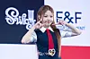 UNIS's Oh Yoon-a poses for photos during a showcase on April 15 at Yes24 Live Hall in eastern Seoul for the release of its second EP, ″Swicy.” [DANIELA GONZALEZ PEREZ]