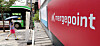 The Mergepoint company logo in Yeongdeungpo, western Seoul, on Aug. 18. The Financial Supervisory Service reported Mergeplus to the Seoul Metropolitan Police Agency after the company repeatedly refused to hand in its financial statement, the financial regulator said on Wednesday. [YONHAP]