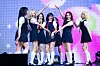 Girl group UNIS performs B-side track “DDANG” during a showcase on April 15 at Yes24 Live Hall in eastern Seoul for the release of its second EP, “Swicy.” [DANIELA GONZALEZ PEREZ]