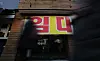 A banner on a closed restaurant near the shopping district in Dongdaemun in central Seoul advertising the space for rent on Tuesday. Despite the government's efforts to support self-employed amid the coronavirus pandemic, many have been closing their businesses due to the sharp decline in sales. [YONHAP]