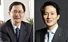 Kumho Petrochemical Chairman Park Chan-koo, left, and Park Chul-whan, the company's largest shareholder. [JOONGANG PHOTO]