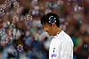 Tottenham Hotspur's Son Heung-min warms up before a match against West Ham at London Stadium in London on Wednesday. [REUTERS/YONHAP]