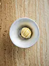 Vanilla deodeok (the root of a local mountain herb), cinnamon and wild rice ice cream [LOUIS VUITTON]