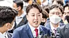 Lee Jun-seok, former chairman of the People Power Party, speaks to reporters at the Seoul Southern District Court in Yangcheon District, southern Seoul, on Sept. 14 to attend a hearing over a court injunction he filed to suspend the PPP’s emergency steering committee. [NEWS1]