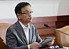 Choi Sang-mok, minister of economy and finance, speaks during a ministerial meeting held Wednesday. [NEWS1]