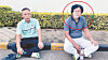Kim Seong-tae, former chairman of SBW Group, right, and Yang Seon-gil, current chairman of SBW Group, at a golf course in Thailand on Tuesday evening shortly after they were arrested by Thai police [JOONGANG ILBO]