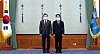 President Moon Jae-in, left, and Kim Jin-wook, head of the new Corruption Investigation Office for High-ranking Officials, pose for a photograph at the Blue House on Thursday. [YONHAP]