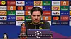 Borussia Dortmund manager Edin Terzic speaks in a press conference ahead of the second leg of the Champions League quarterfinals against Atletico Madrid on Tuesday. [ONE FOOTBALL]
