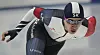 Kim Min-seok in action during the men's 1500-meter race at the ISU Speed Skating World Cup in Tomaszow Mazowiecki, Poland, on Saturday. [AP/YONHAP]