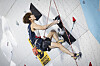 Lee Do-hyun of South Korea competes in the men's lead final at the International Federation of Sport Climbing World Cup in Madrid on July 19, in this file photo provided by the Korea Alpine Federation. [YONHAP]