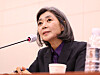 Gender Equality and Family Minister nominee Kim Haeng answers lawmakers during a confirmation hearing held at the National Assembly in Yeouido, western Seoul, last Thursday. [NEWS1]
