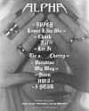 Tracklist of CL's upcoming album ″Alpha″ [VERY CHERRY]