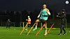 Manchester City's Erling Haaland trains after being sidelined for injury. [ONE FOOTBALL]