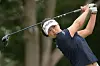 Ko Jin-young tees off during the first round of the CP Women's Open wearing a bandage around her left wrist on Aug. 25 in Ottawa, Canada. [USA TODAY/YONHAP]