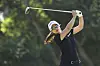Kim Sei-young plays her shot on the seventh tee during the first round of the LPGA Mediheal Championship at The Saticoy Club on Oct. 6 in Somis, California. [AFP/YONHAP]