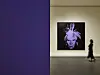 'Self-Portrait (1986)' is on display at the Espace Louis Vuitton Seoul exhibition, titled 'Andy Warhol: Looking for Andy.' [FONDATION LOUIS VUITTON & THE ANDY WARHOL FOUNDATION FOR VISUAL ARTS INC.]