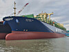 An HMM container vessel in Ulsan [YONHAP]