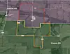 The area outlined in red is the proposed site of a solar power plant by Samsung C&T in Delta County, Texas. [TEXAS COMPTROLLER]