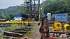An accident took place near the underground mine in Bonghwa County, North Gyeongsang, on Monday morning. [YONHAP]
