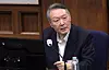 Former President Yoon Suk Yeol speaks at a hearing of his trial on insurrection charges at the Seoul Central District Court in Seocho District, southern Seoul, on Dec. 29, 2025. [YONHAP]