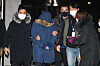 An employee of Osstem Implant, only identified by the surname Lee, is taken to Gangseo Police Precinct in Seoul in the early hours of Thursday for questioning about alleged embezzlement from his company. [NEWS1]