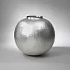 A silver moon jar by artist and silversmith William Lee now on view at Huue Craft Seoul gallery in the Shilla Hotel, central Seoul. [WILLIAM LEE]