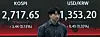 A screen in Hana Bank's trading room in central Seoul shows the Kospi closing at 2,717.65 points on Monday, up 0.13 percent, or 3.44 points, from the previous trading session. [NEWS1]