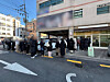 About 50 people wait outside a Dubai chewy cookie cafe in Seongsu-dong, eastern Seoul, ahead of its opening on Jan. 10. [RYU HYO-RIM]