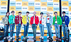 Boy band Younite poses during Wednesday's debut showcase. [BRANDNEW MUSIC]