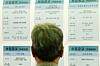 A senior citizen looks at job postings in Suwon, Gyeonggi, in October 2019. [NEWS1]