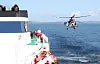 The Jeju Coast Guard conducts a rescue operation drill off the coast of Jeju Island on Aug. 22, 2022. [NEWS1]