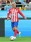 Atletico Madrid's Antoine Griezmann dribbles the ball during a game against Manchester City at Seoul World Cup Stadium on July 30. [YONHAP]