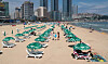 A view of Haeundae Beach on July 5, the first weekend since the beach's opening this year. [JOONGANG PHOTO]