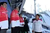 Prime Minister Han Duk-soo, second from left, inspects the Alpensia Ski Jumping Centre in Pyeongchang, Gangwon on Thursday ahead of the Gangwon 2024 Winter Youth Olympics set to begin on Jan. 19. [YONHAP]