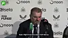 Tottenham Hotspur manager Ange Postecoglou speaks after his side's 4-0 loss to Newcastle United in the Premier League on Saturday. [ONE FOOTBALL]