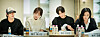 ″Omniscient Reader″ cast members Ahn Hyo-seop, from left, Chae Soo-bin, Lee Min-ho and Jisoo [LOTTE ENTERTAINMENT]
