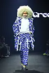 Elton Ilirjani during the Greedilous fashion show on Friday night at the Dongdaemun Design Plaza in central Seoul during Seoul Fashion Week 2023 Fall/Winter [SEOUL FASHION WEEK]